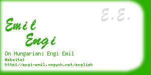 emil engi business card